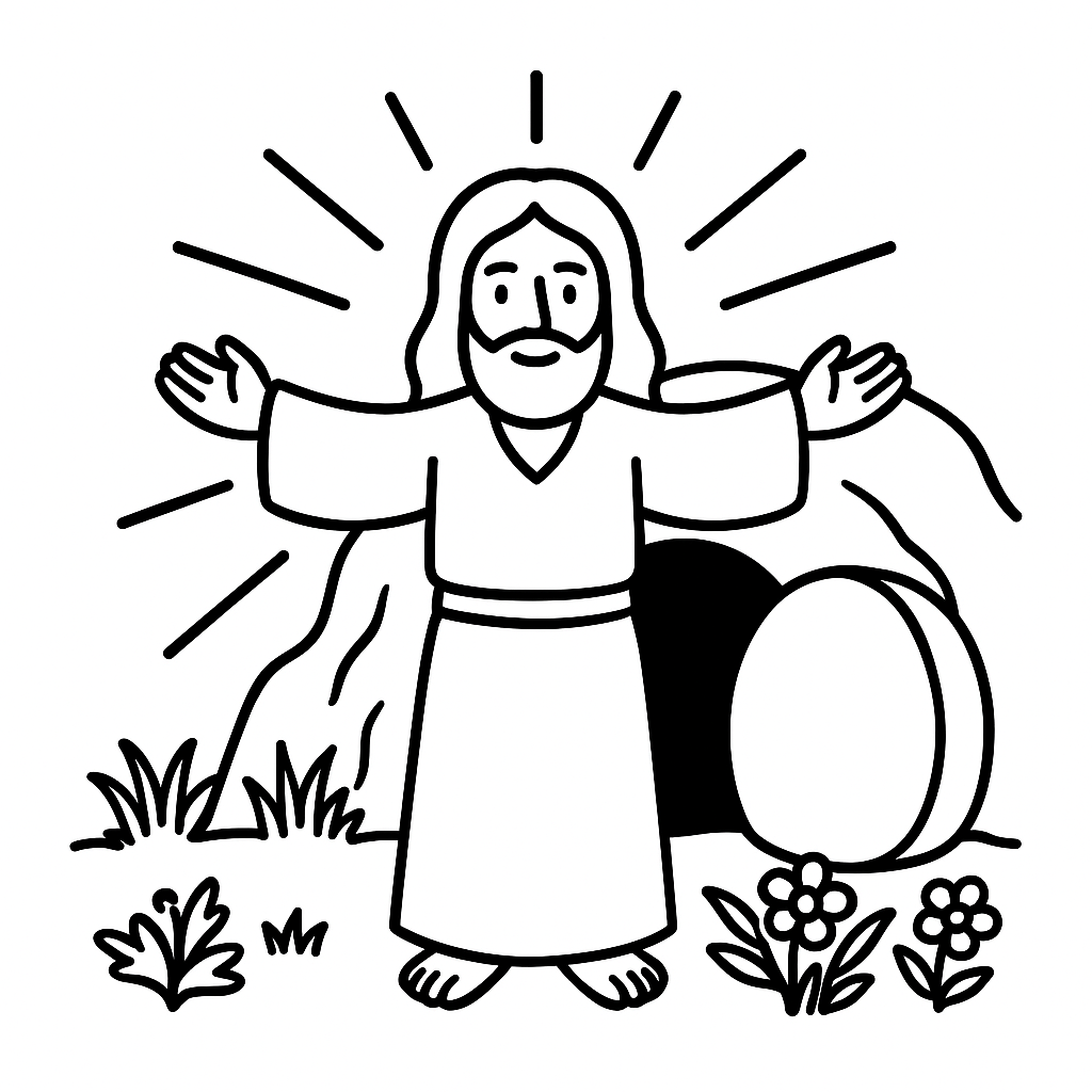 The Resurrection Coloring Page