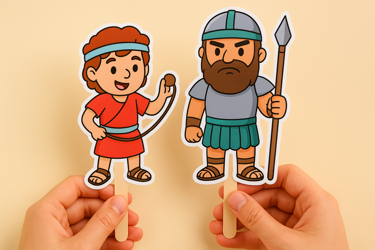 David & Goliath Puppets