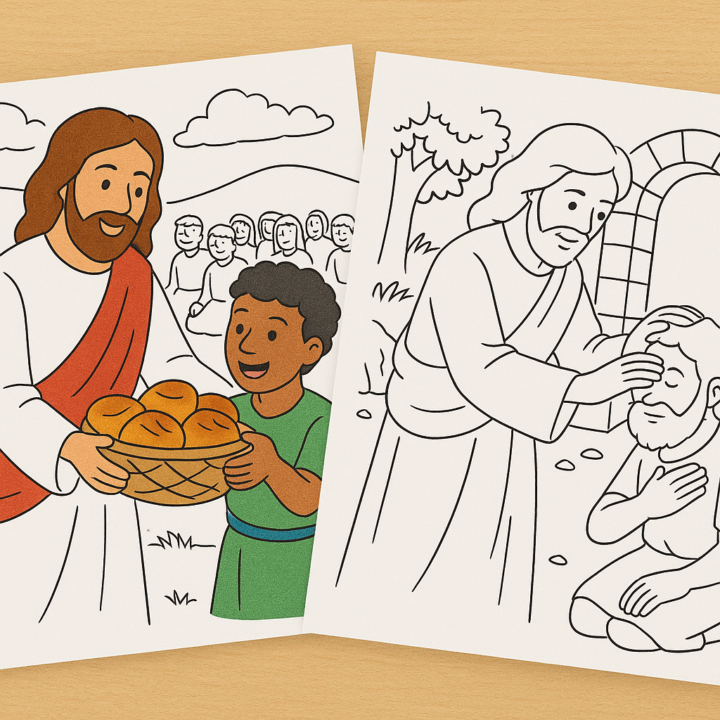 Jesus' Miracles Coloring Book