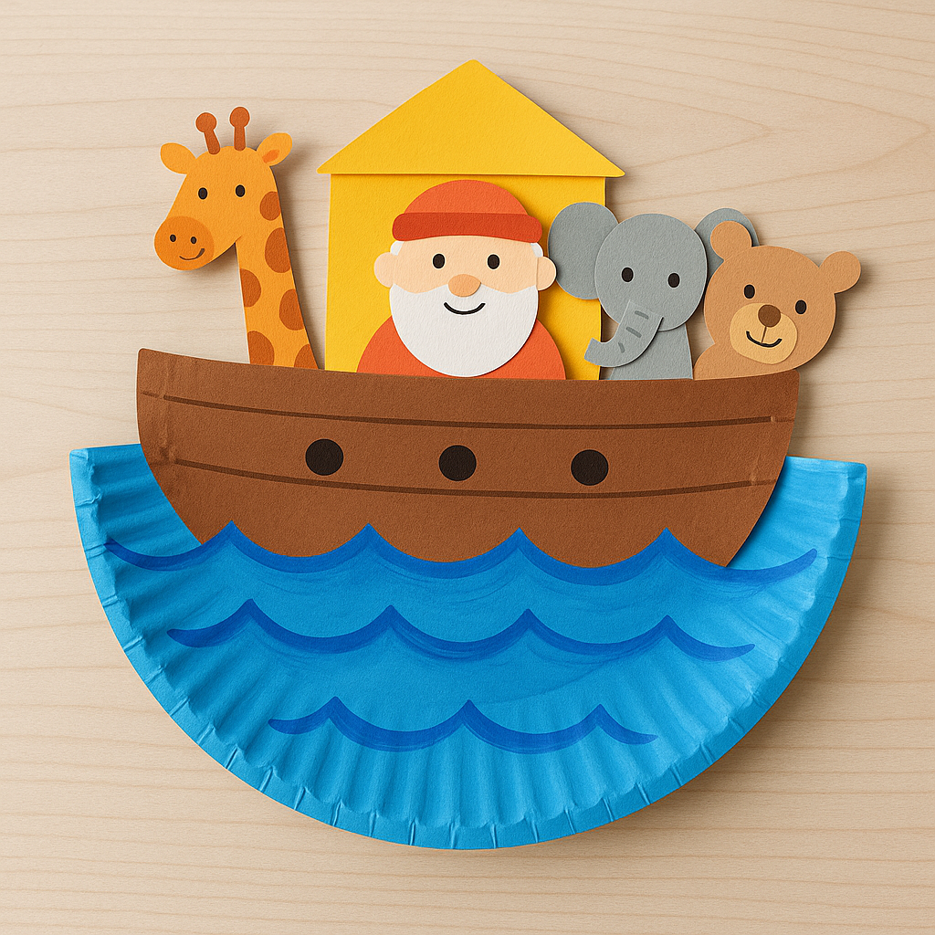 Noah's Ark Paper Plate Craft