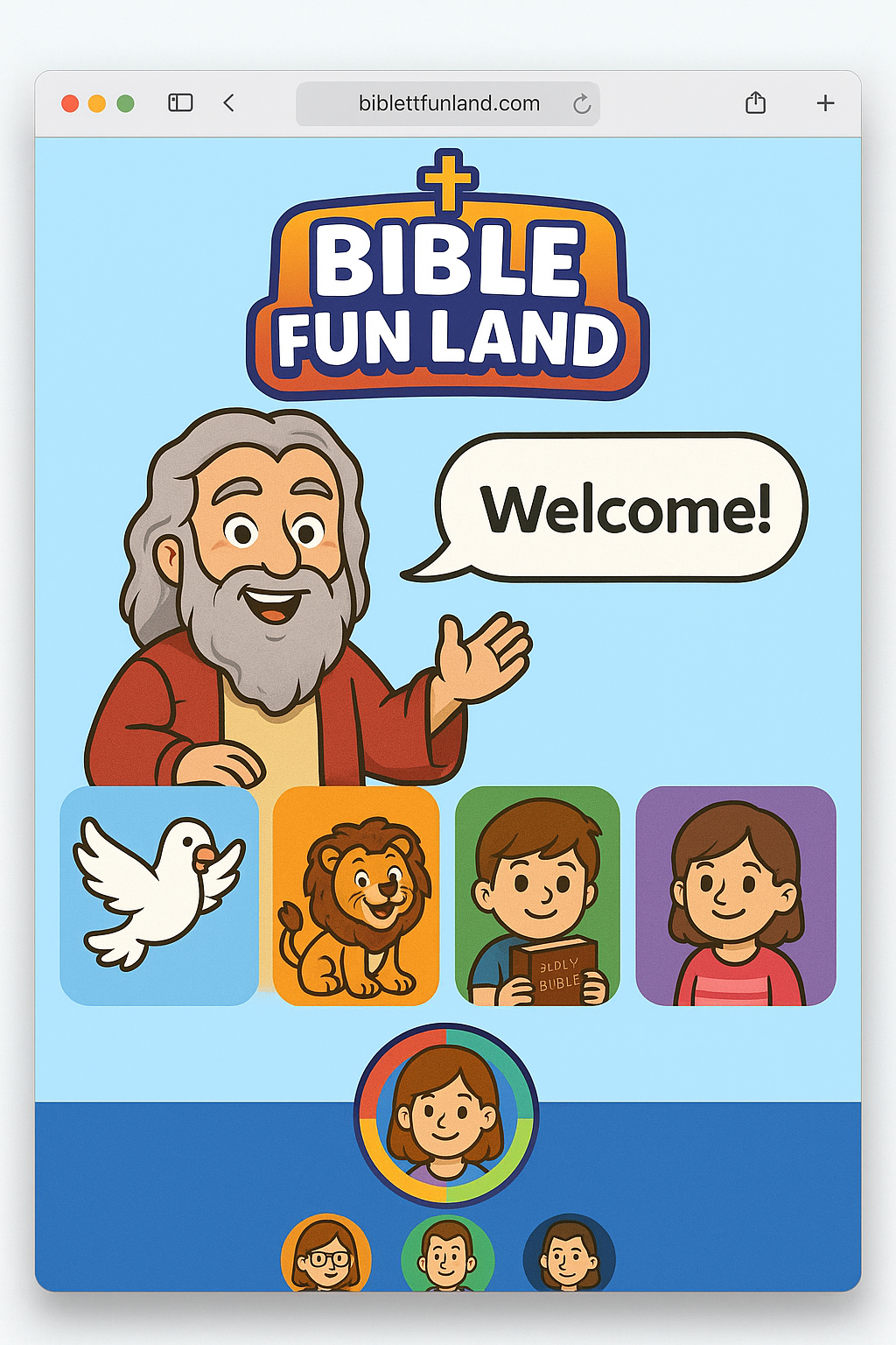 Bible Fun Land App Screenshot